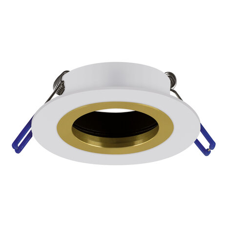 PLUTO - C Inbouwspots - Rond Inbouw spot - Kantelbaar - Wit - Geschikt voor LED - Wit /Goud