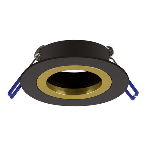 PLUTO - C Inbouwspots - Rond Inbouw spot - Kantelbaar - Wit - Geschikt voor LED - Zwart/Goud