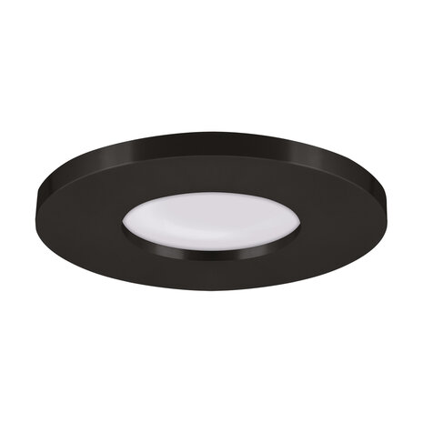 DUKAT Inbouwspots - Badkamer spot - Rond Inbouw spot -  Geschikt voor LED - Zwart -IP40