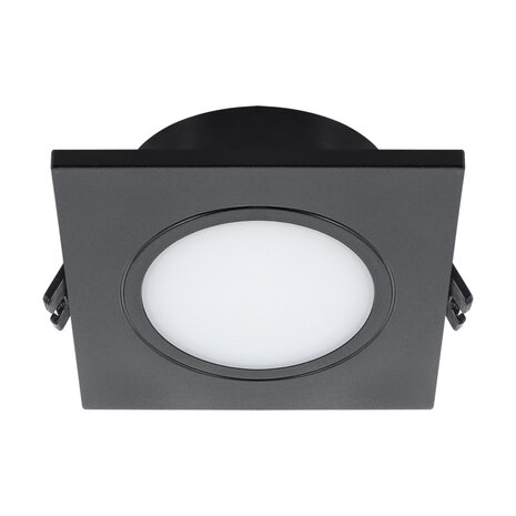 FANTA Inbouwspots - Badkamer spot - Vierkant - Inbouw spot - Geschikt voor LED - Zwart -IP40