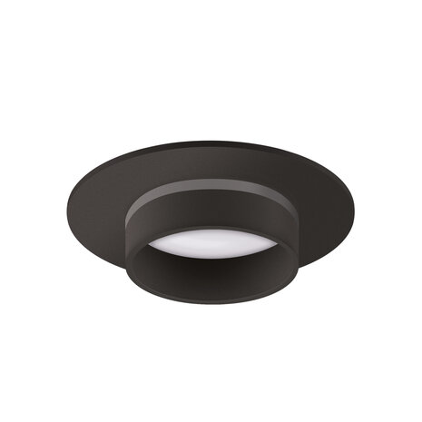 ZODIAC  Spot Armatuur - Inbouwspot - Rond - Zwart- Aluminium - &Oslash;92mm