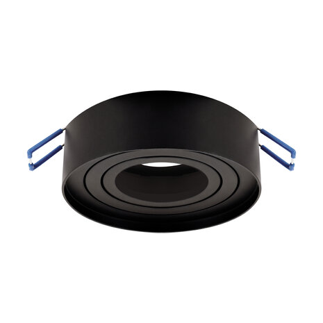 ODYN - inbouwspot Armatuur - Rond - Zwart kleur - 90mm
