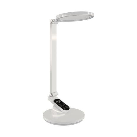 RAGAS- LED Bureaulamp - Tafelverlichting - 9w - Aanpasbare Kleur CCT - 770Lumen - Rond - touch dimmer - Aluminium - Wit