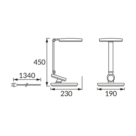 RAGAS- LED Bureaulamp - Tafelverlichting - 9w - Aanpasbare Kleur CCT - 770Lumen - Rond - touch dimmer - Aluminium - Zwart