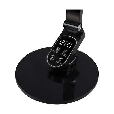 RAGAS- LED Bureaulamp - Tafelverlichting - 9w - Aanpasbare Kleur CCT - 770Lumen - Rond - touch dimmer - Aluminium - Zwart