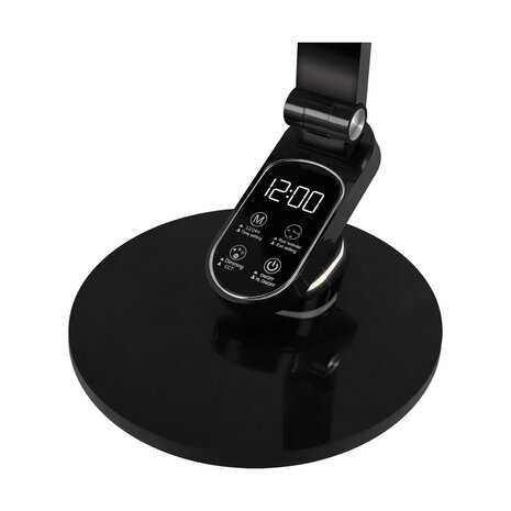 RAGAS- LED Bureaulamp - Tafelverlichting - 9w - Aanpasbare Kleur CCT - 770Lumen - Rond - touch dimmer - Aluminium - Zwart