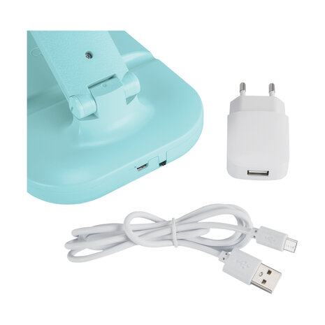 ZET Bureaulamp - LED - 5W - 2700K/ 4000K/ 6500K - Telefoonhouder - Groen