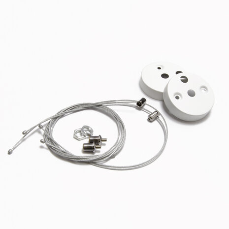 FLARA Hanglamp -Bureaulamp/ Woonkamer/Keuken 24w - 2480 Lumen - 4000K Daglicht wit - 600mm - Wit