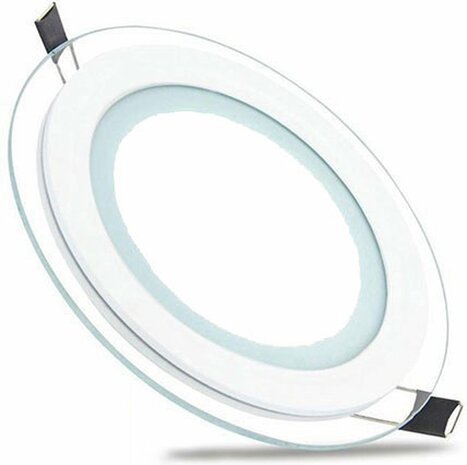 HOROZ Clara LED Downlight Slim - Inbouw Rond 6W - Warm Wit 3000K - Mat Wit Glas - &Oslash;96mm