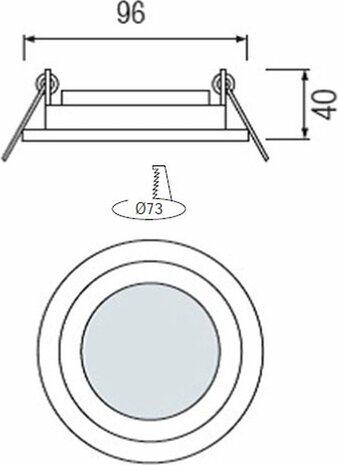 HOROZ Clara LED Downlight Slim - Inbouw Rond 6W - Warm Wit 3000K - Mat Wit Glas - &Oslash;96mm