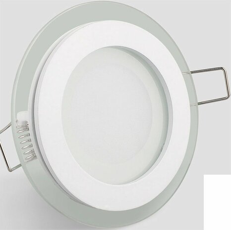HOROZ Clara - LED Downlight Slim - Inbouw Rond 12W - WarmWit 3000K - Mat Wit Glas - &Oslash;160mm