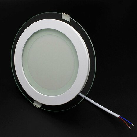 HOROZ Clara - LED Downlight Slim - Inbouw Rond 12W - WarmWit 3000K - Mat Wit Glas - &Oslash;160mm