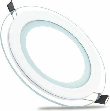 HOROZ Clara - LED Downlight Slim - Inbouw Rond 15W - Warm Wit 3000K - Mat Wit Glas - &Oslash;200mm
