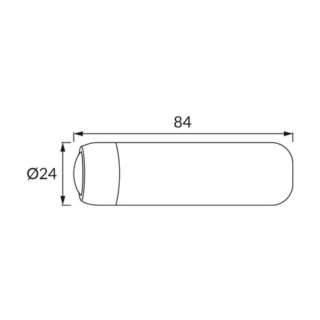 ATOM Led zaklamp - Oplaadbaar USB C - Zwart - 1w - 100 Lumen