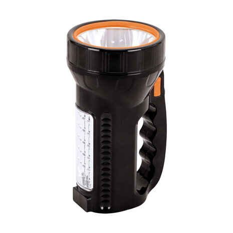 BURTA Led zaklamp - Oplaadbaar USB C - Zwart - 3w+3w - 220 +250 Lumen