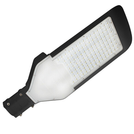 HOROZ ORLANDO - LED Straatlamp - Straatverlichting - 100W - Helder/Koud Wit 6400K - Waterdicht IP65 - Mat Zwart - Aluminium