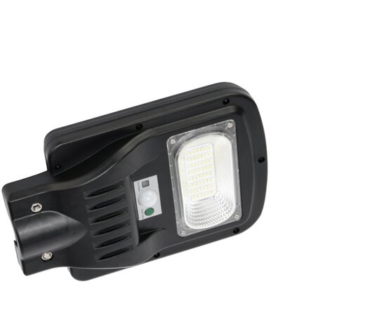 HOROZ GRAND - Led wandlamp - Straat lamp - Zonne energie -PIR Sensor -  50w - 826 Lumen - 6400K -  Zwart