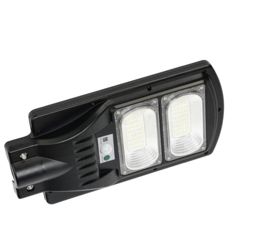 HOROZ GRAND - Led wandlamp - Straat lamp - Zonne energie -PIR Sensor - 100w - 984 Lumen - 6400K - Zwart