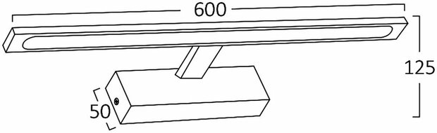 BRAYTRON ARIA - LED Spiegellamp - Braytron - 12W 900lm - Aanpasbare Lichtkleur CCT - IP44 - Rechthoek - Goud