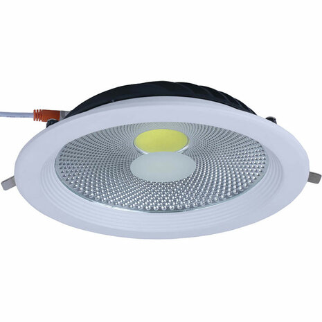 Horoz Venessa - LED Downlight - Inbouw Rond 15W - Helder/Koud Wit 6400K - Mat Wit Aluminium - &Oslash;170mm