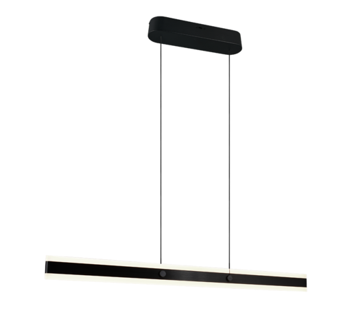 ARCOLA - Led Hanglamp - Aanpasbare lichtkleuren - 2300+3000+4000K - 35w - 4100 Lumen - 115cm - Mat Zwart