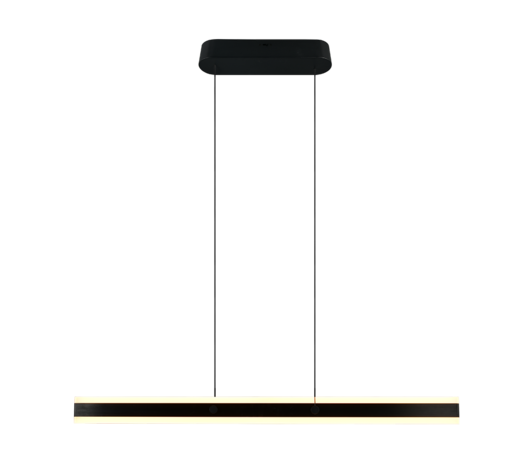 ARCOLA - Led Hanglamp - Aanpasbare lichtkleuren - 2300+3000+4000K - 35w - 4100 Lumen - 115cm - Mat Zwart