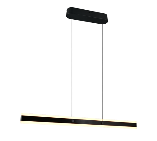 ARCOLA - Led Hanglamp - Aanpasbare lichtkleuren - 2300+3000+4000K - 35w - 4100 Lumen - 115cm - Mat Zwart