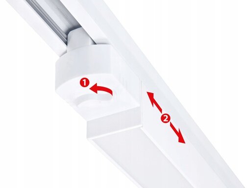 MONDI - Led Rail verlichting - mono fase - 15w - 1200 Lumen - 4000K Daglicht wit - 35cm - Wit