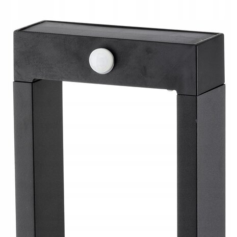 Solar tuinverlichting - padverlichting  - Buitenlamp - Buitenlampen op zonne-energie - met bewegingssensor - Zwart - 60cm