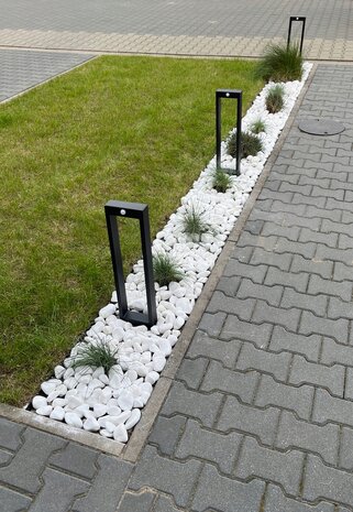 Solar tuinverlichting - padverlichting  - Buitenlamp - Buitenlampen op zonne-energie - met bewegingssensor - Zwart - 60cm