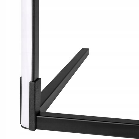 LED-vloerlamp - hoekmodel - APP - 140 CM - RGB CCT + afstandsbediening - Zwart