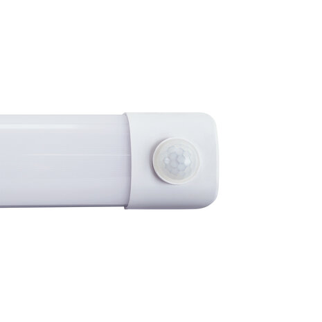 EMIL - LED Batten - LED Balk - Plafondlamp - PIR SENSOR - 24W - 3230LUMEN -  IP20 - Daglicht Wit 4000K - Kunststof - 90cm
