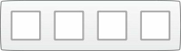 Niko afdekplaat 4V horizontaal original white (101-76400)