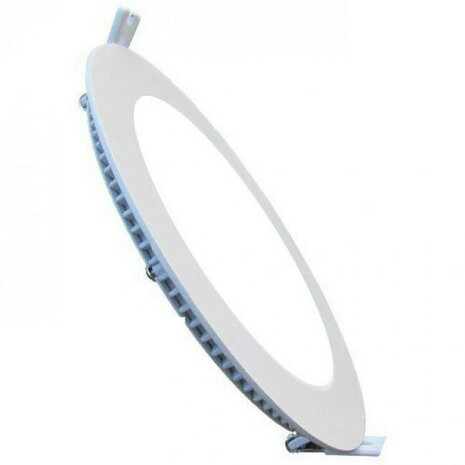 HOROZ  LED Downlight Slim - Inbouw Rond 15W - Helder/Koud Wit 6400K - Mat Wit Aluminium - &Oslash;190mm