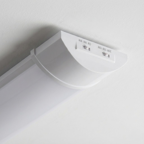 LOTOS Plafondlamp - LED Batten - LED Armatuur - Aanpasbare kleur CCT - Aanpasbare watt 10/15/20w -1210 / 1640 / 1970 Lumen - Wit - 600mm