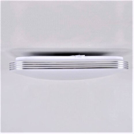 ADIS - LED Plafondlamp met Bewegingssensor- 28W - Daglicht Wit 4200K - 360&deg; Zichthoek - Opbouw - Vierkant - Wit/chrome - IP44