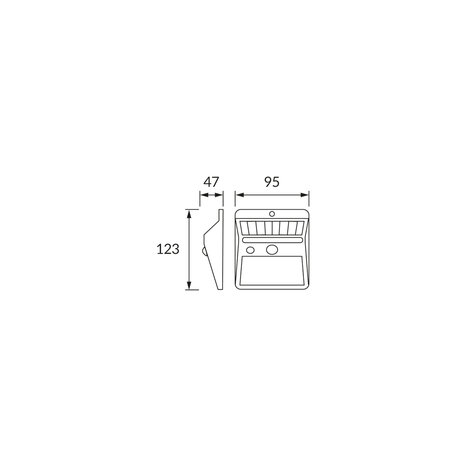 DEMO LED PIR - Solar Buitenlamp - Set van 2 Stuks - Bewegingssensor - 2w - 200 Lumen - Waterdicht - Buiten &amp; Tuin sensor - Buitenverlichting op Zonne-energie