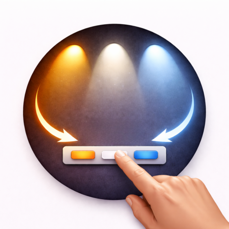 AGATA - LED Plafondlamp - 12W - 1450Lumen - Aanpasbare Kleur CCT - 3000k 4000k 6500k - Opbouw - Rond - Wit - 260 mm