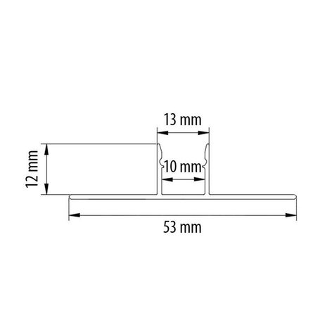 2 meter - led profiel - Stucprofiel smal - Profiel voor led strips -  Gybroc &amp; vaste plafond Aluminium - Zwart