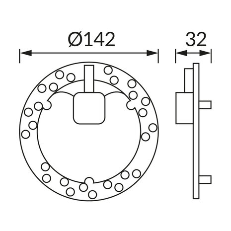 ARENA LED Module - CCT - Aanpasbare licht kleuren - 2900K/4100K/6400K -  12w - 1400 Lumen - Vervanger plafondlamp - Dia. 142mm
