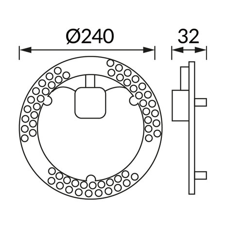 ARENA LED Module - CCT - Aanpasbare licht kleuren - 2900K/4100K/6400K -  24w - 2920 Lumen - Vervanger plafondlamp - Dia. 240mm