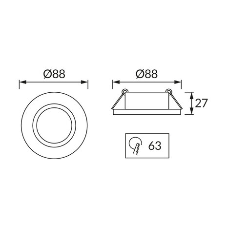 10 x LED Spot Set - GU10 Fitting - Inbouw Rond - Glans Wit - 6W - Warm Wit 2900K - Kantelbaar &Oslash;88mm