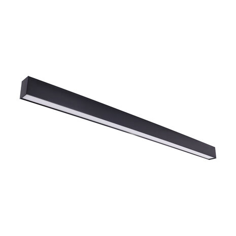 DAN Plafondlamp - LED Batten - LED Armatuur - Aanpasbare kleur CCT - 36W - 5430 Lumen -Keuken / Woonkamer / Bureau - Zwart - 1200mm