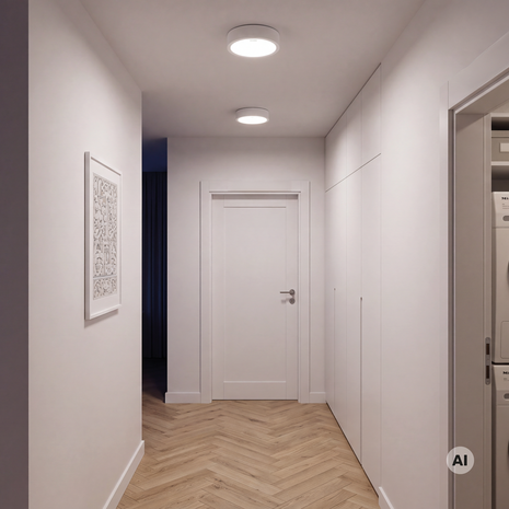 ANDRE - LED Plafondlamp - Aanpasbare kleur 3CCT - 2900K/4500K/6200K - Aanpasbare watt 9/12/15w  - Rond - Wit